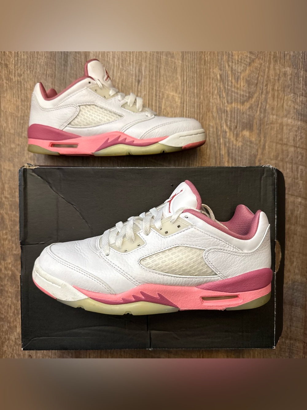 Nike Air Jordan 5 V Retro Low GS Crafted For Her White Pink
